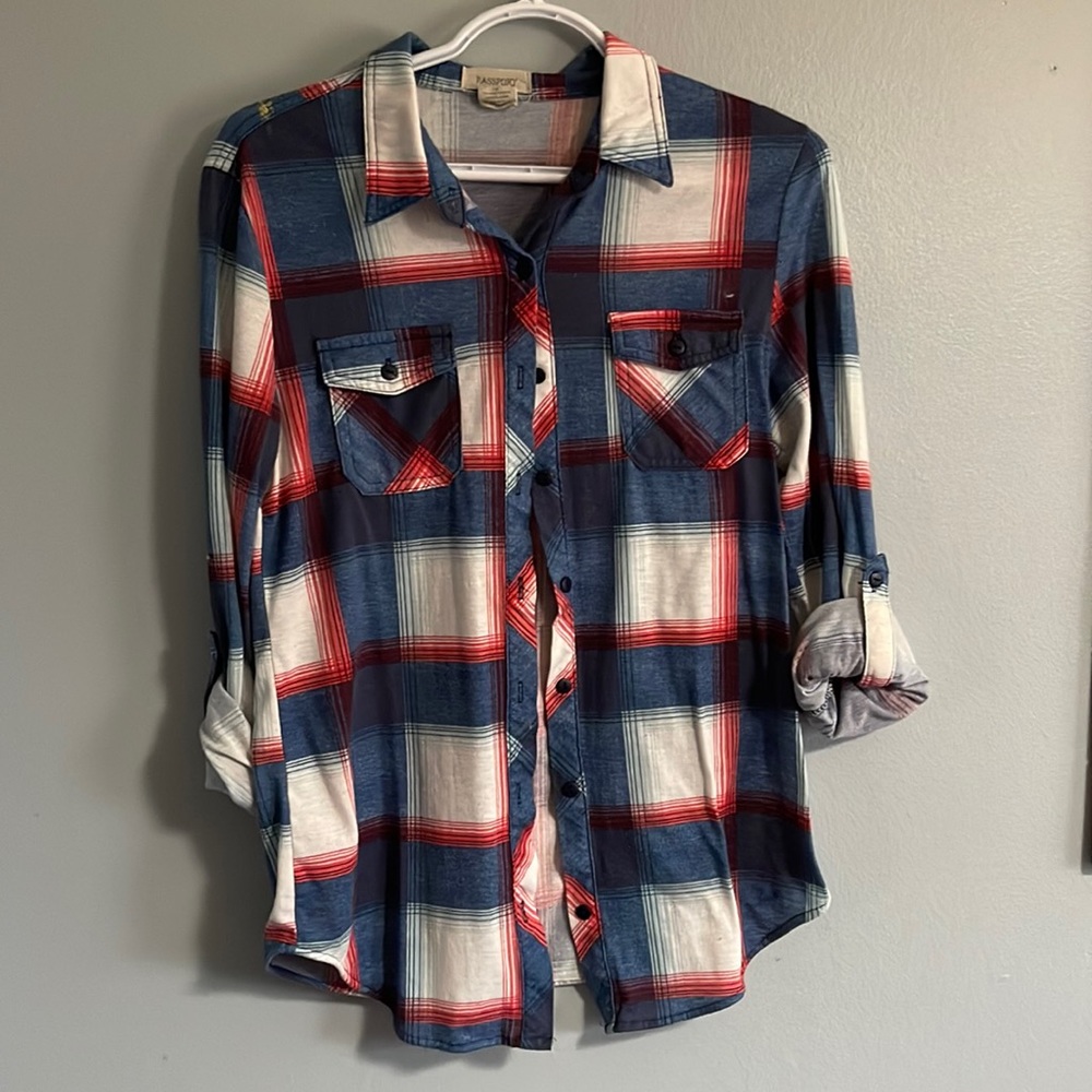 Plaid button up